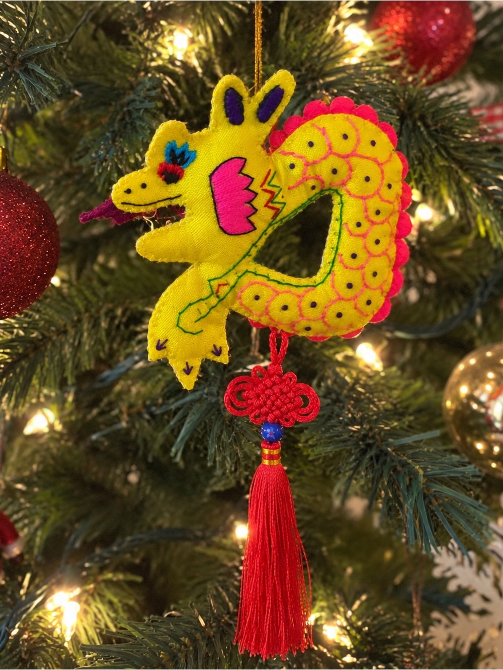 EZIBA Zodiac Ornaments Set of 12 Reversible Chinese New Year